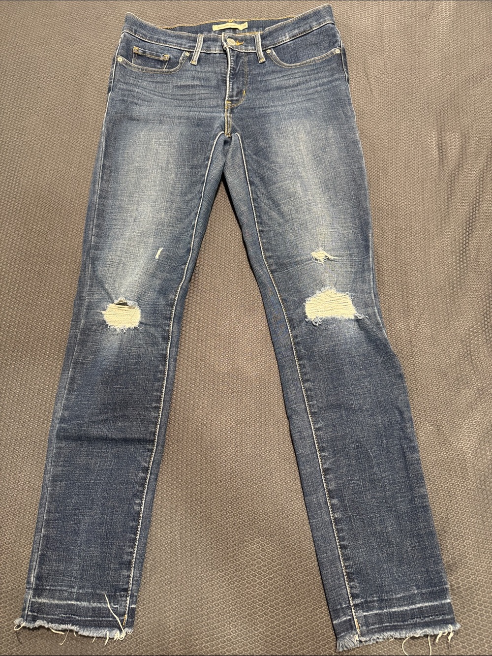 Levi’s 311 Shaping Skinny Women's Distressed Blue Slim Jeans